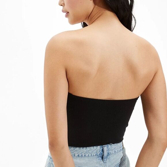 black ae tubetop ribbed size XS - Picture 3 of 9